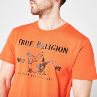 Tricou True Religion Buddha portocaliu