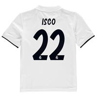 Tricouri adidas Real Madrid Acasa Isco 2018 2019 pentru copii alb