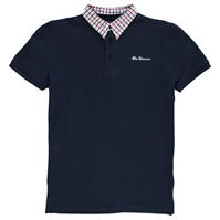 Tricouri Polo Ben Sherman Woven Collar pentru baietei bleumarin blazer
