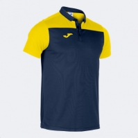 Tricouri Polo Joma Combi bleumarin-galben cu maneca scurta