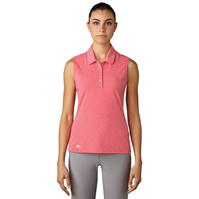 Tricouri polo pentru golf adidas fara maneci pentru Femei core roz