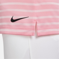 Tricouri polo pentru golf Nike Dri-FIT Victory pentru femei soft roz negru