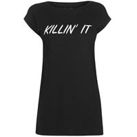 Tricou USA Pro Killing It Slogan pentru Femei negru