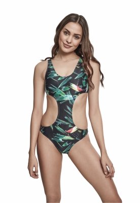 Costum de baie intreg Tropical pentru Femei multicolor Urban Classics