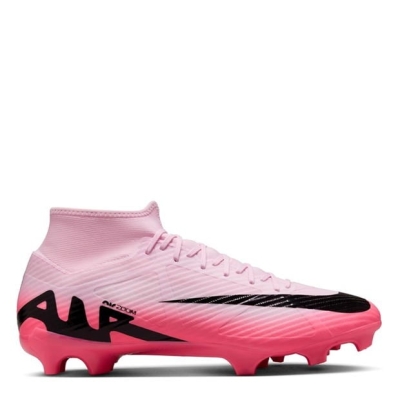 Ghete de fotbal Nike Mercurial Superfly 9 Academy Firm Ground roz negru