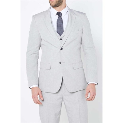 Jacheta Studio Textured Regular Fit gri Suit