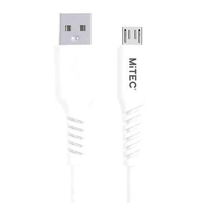 MiTEC MITEC 1M MICRO USB CABLE alb multicolor