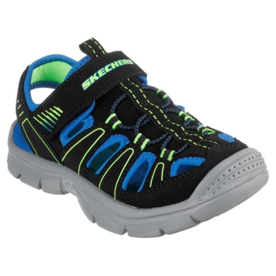 Sandale Sandale Skechers Lightweight River Flat Unisex pentru Copii negru albastru