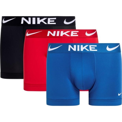 Set de 3 Boxeri Nike Stretch Long pentru Barbati rosu albastru negru