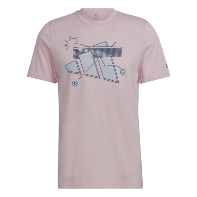 Tricou adidas tenis imprimeu Graphic pentru Barbati roz