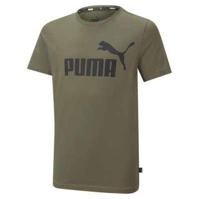 Tricou cu imprimeu Puma Essentials inchis verde