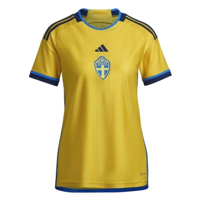 Tricou fotbal Tricou echipa adidas Suedia 22 pentru femei
