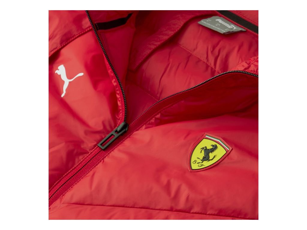 Jacheta rosie cu gluga Puma Ferrari Race barbati