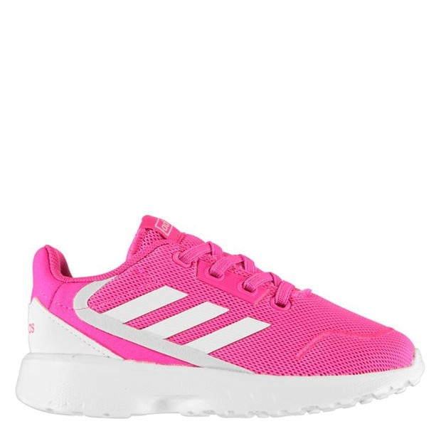 Adidasi sport adidas Nebular Zed pentru fete pentru Bebelusi roz alb