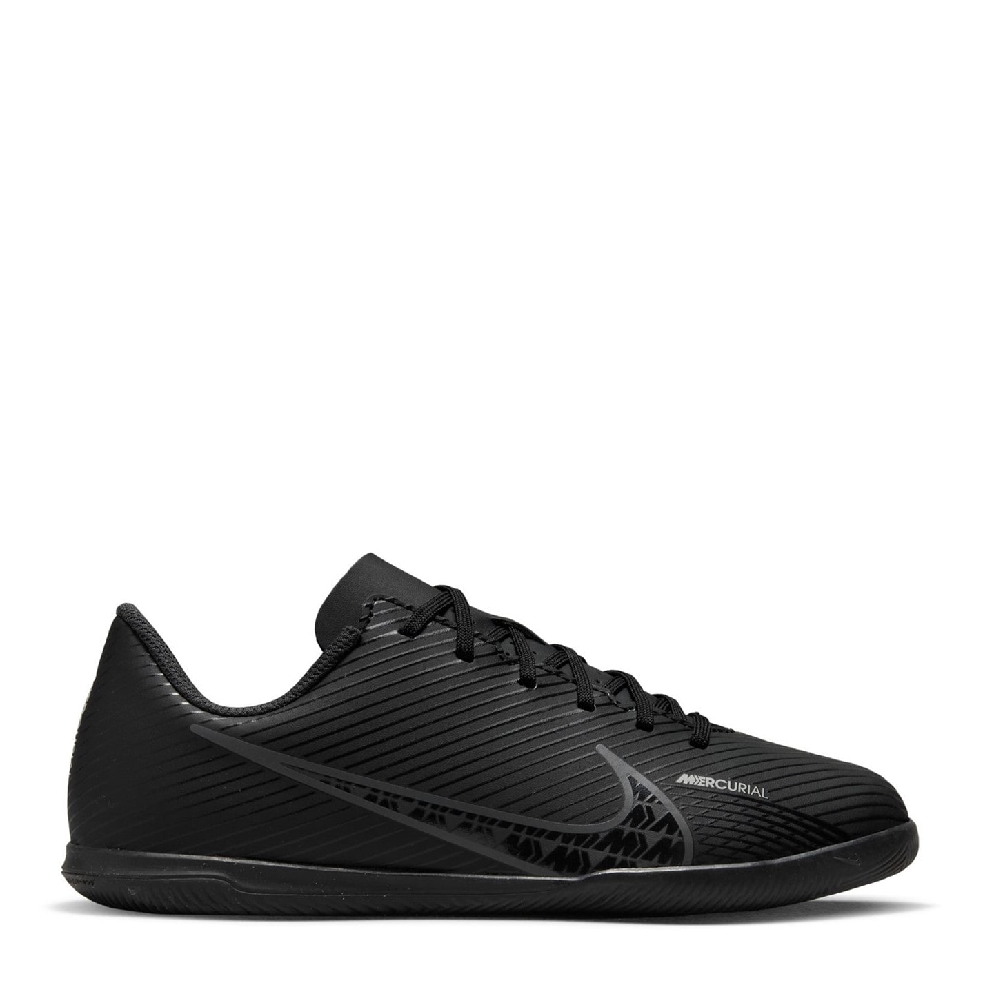 Adidasi fotbal de sala Nike Mercurial Vapor Club pentru copii negru gri alb