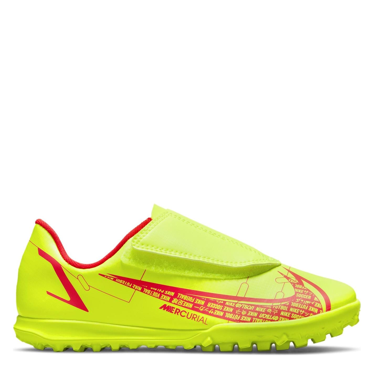 Adidasi Gazon Sintetic Nike Mercurial Vapor Club pentru Copii galben rosu inchis
