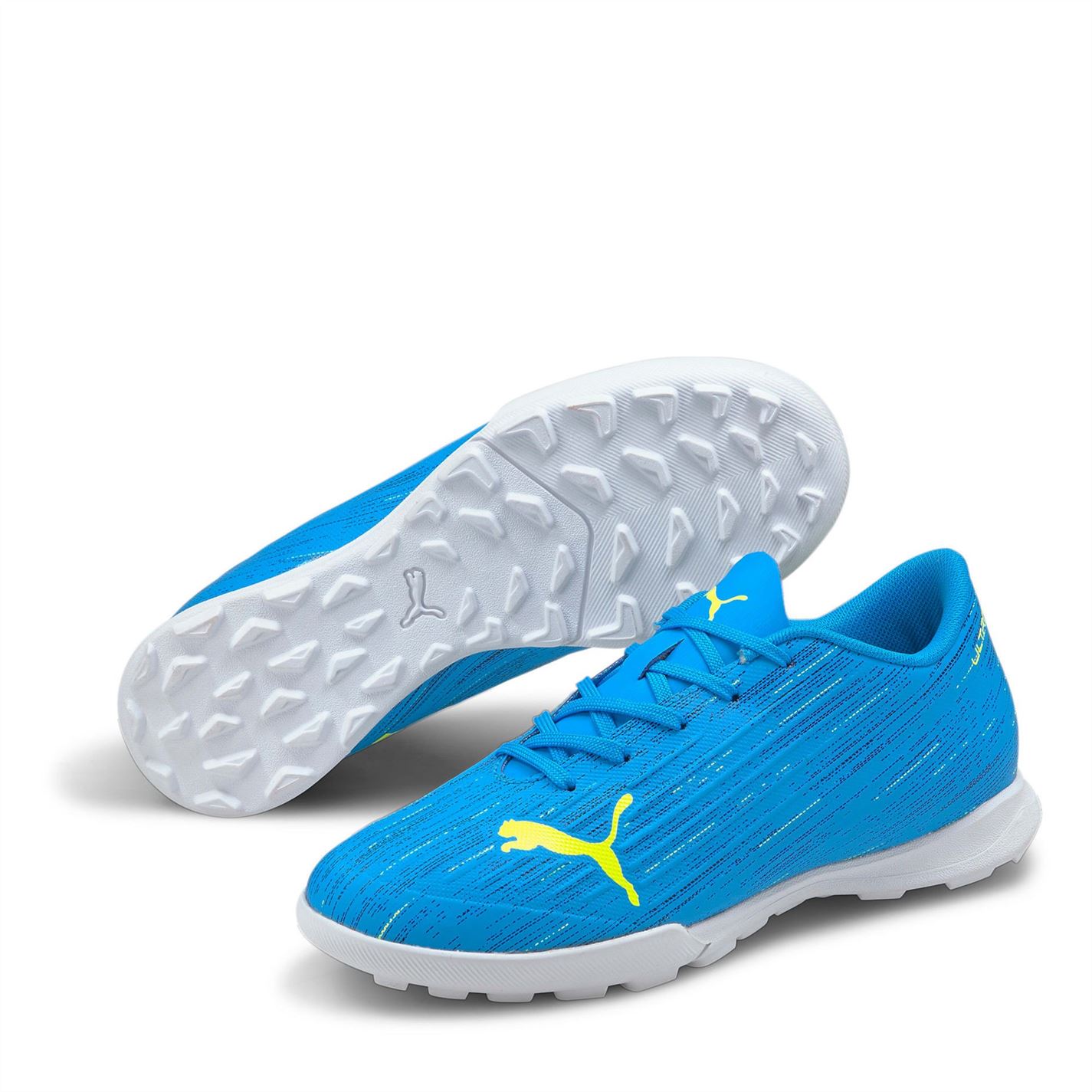 Adidasi Gazon Sintetic Puma Ultra 4.2 pentru Copii albastru fluyellow