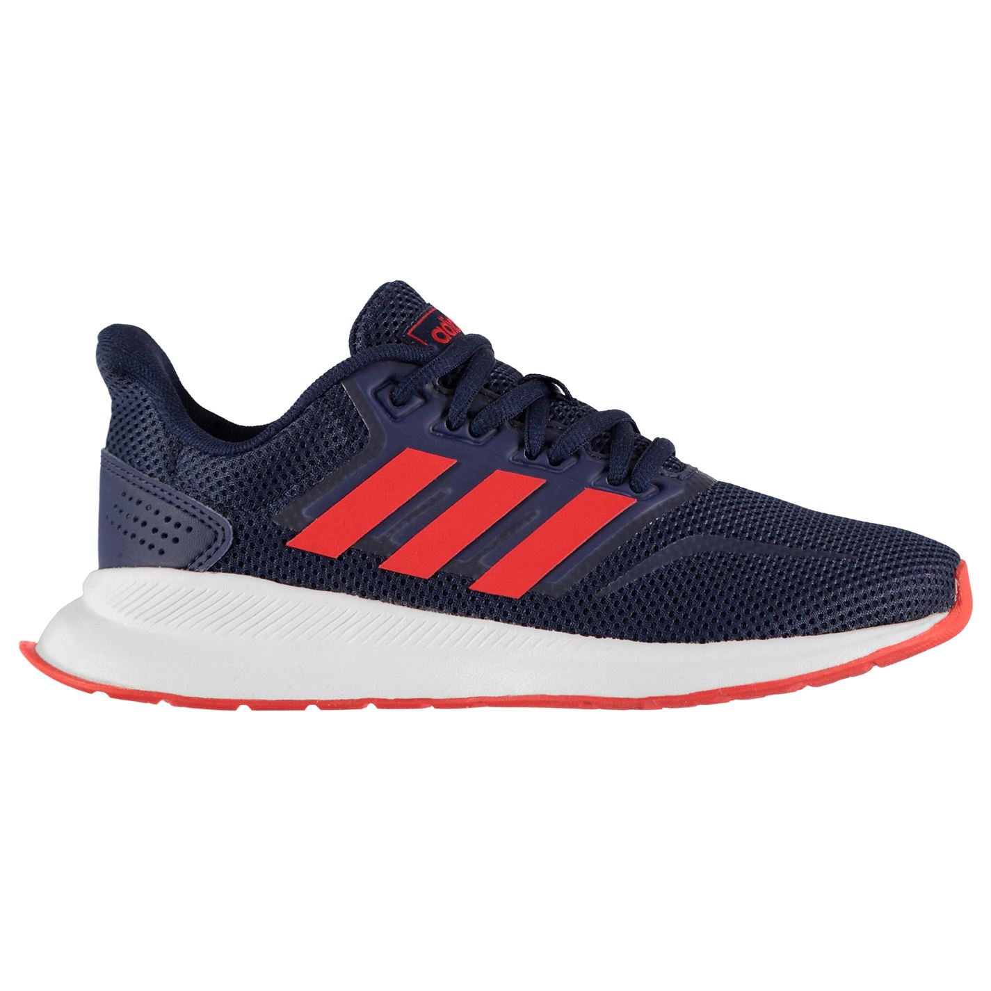 Adidasi sport adidas Falcon pentru baietei bleumarin rosu alb