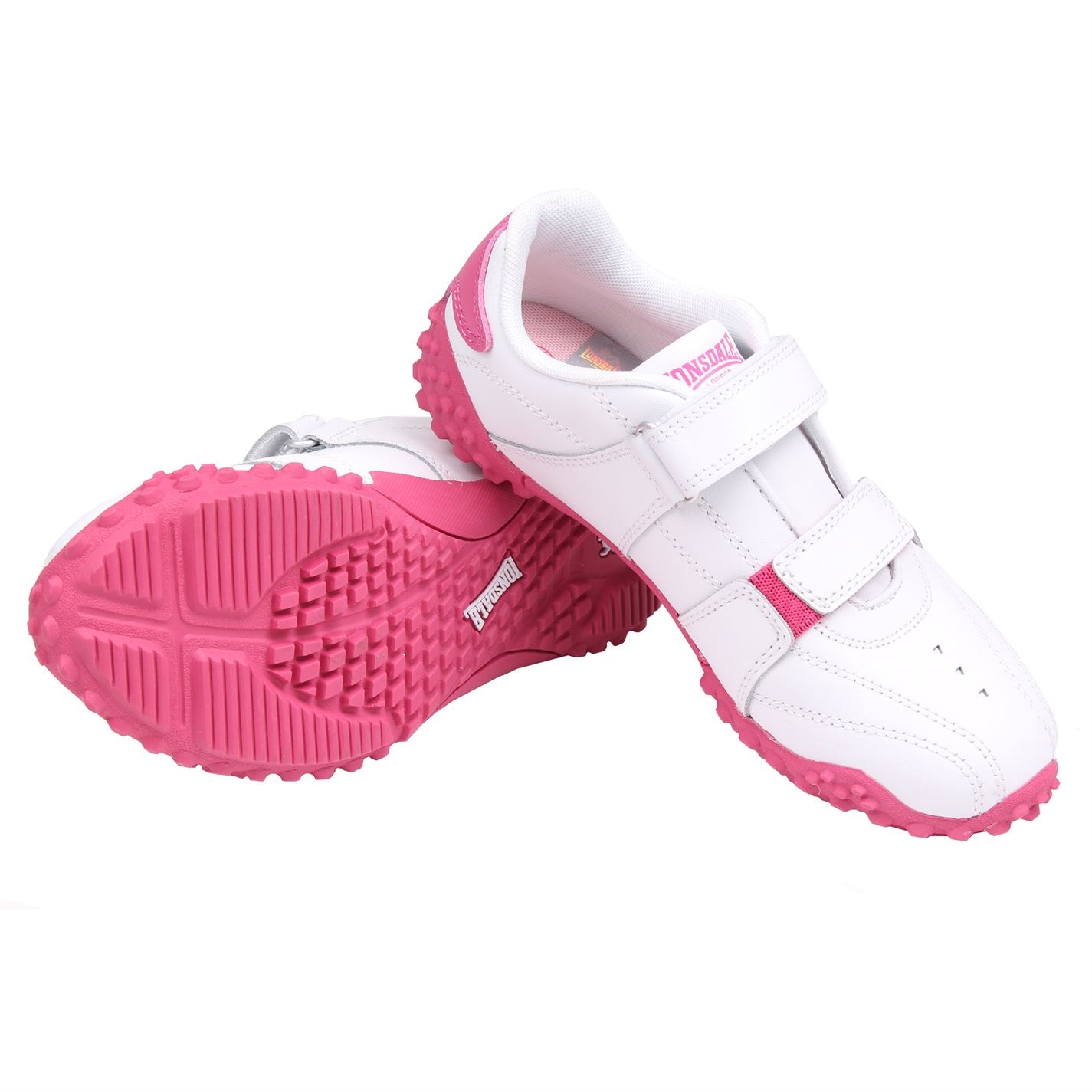 Adidasi sport Lonsdale Fulham Child alb roz