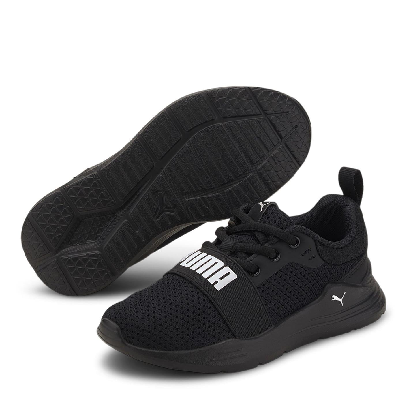 Adidasi sport Puma Wired Run baieti negru alb