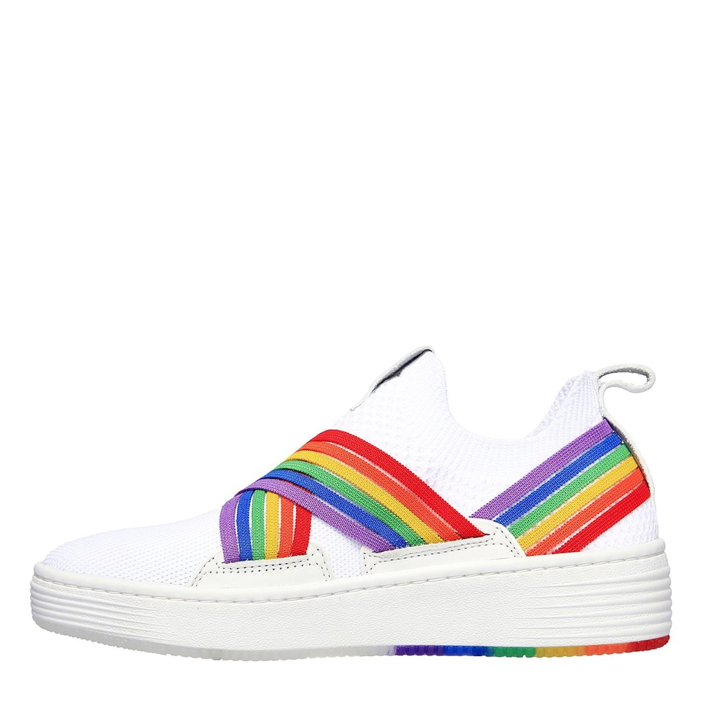 Adidasi sport Skechers Palmilla - Kyrie pentru femei alb multicolor