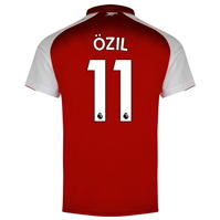 Puma Arsenal Home Ozil Shirt 2017 2018 rosu alb