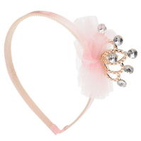 Bandana Miso Mini Hair Crown pentru fete roz