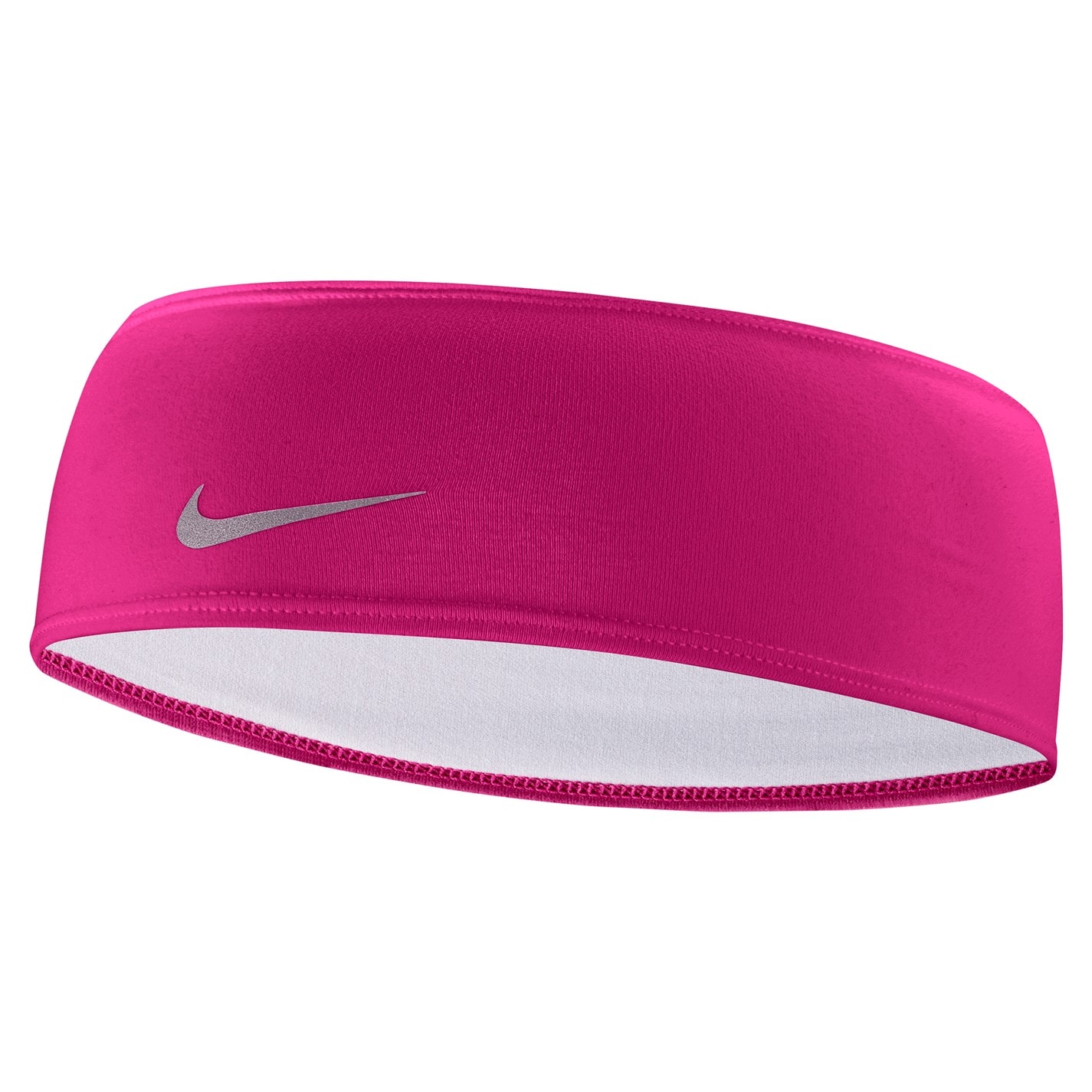 Bandana Nike Dri-Fit Swoosh roz argintiu