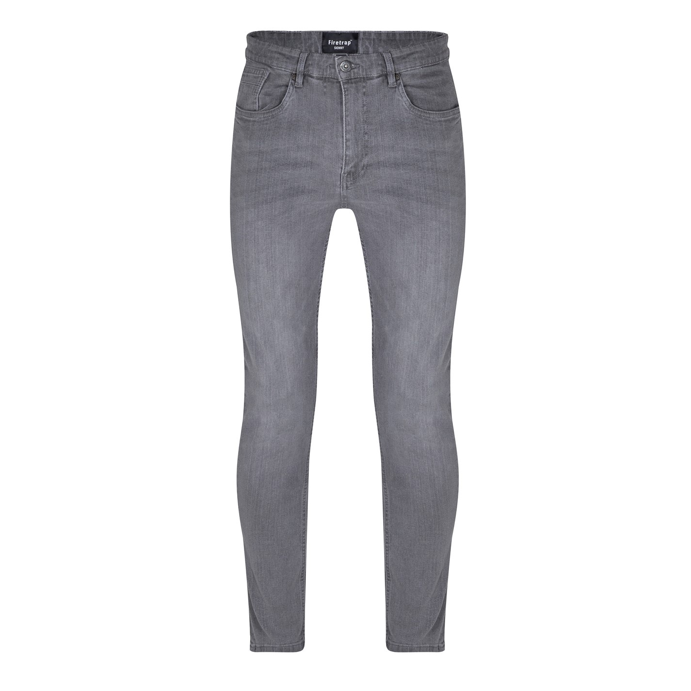 Blugi Firetrap Skinny pentru Barbati gri carbune