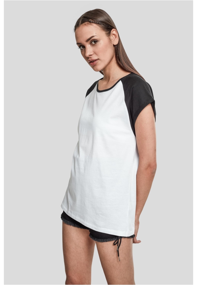 Bluza contrast pentru Femei alb negru Urban Classics