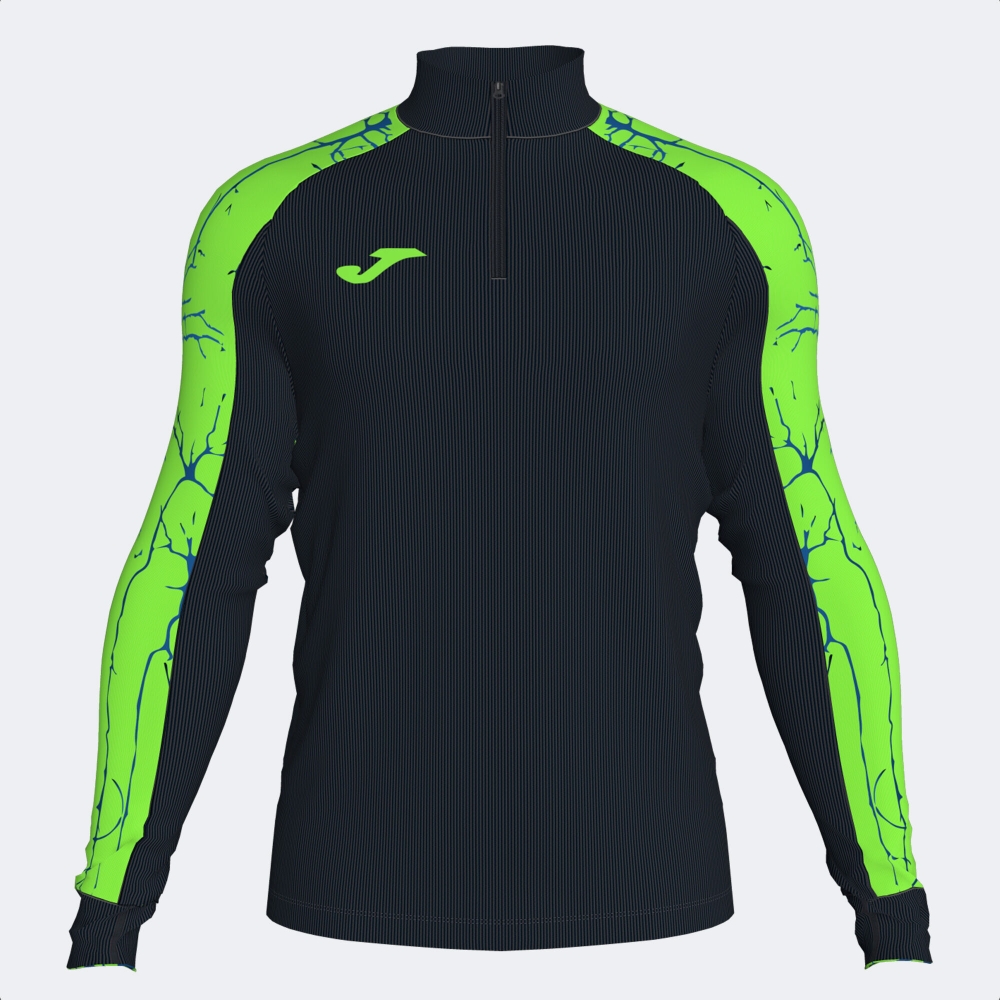 Bluza de trening Joma Elite Ix negru Fluor verde fosforescent