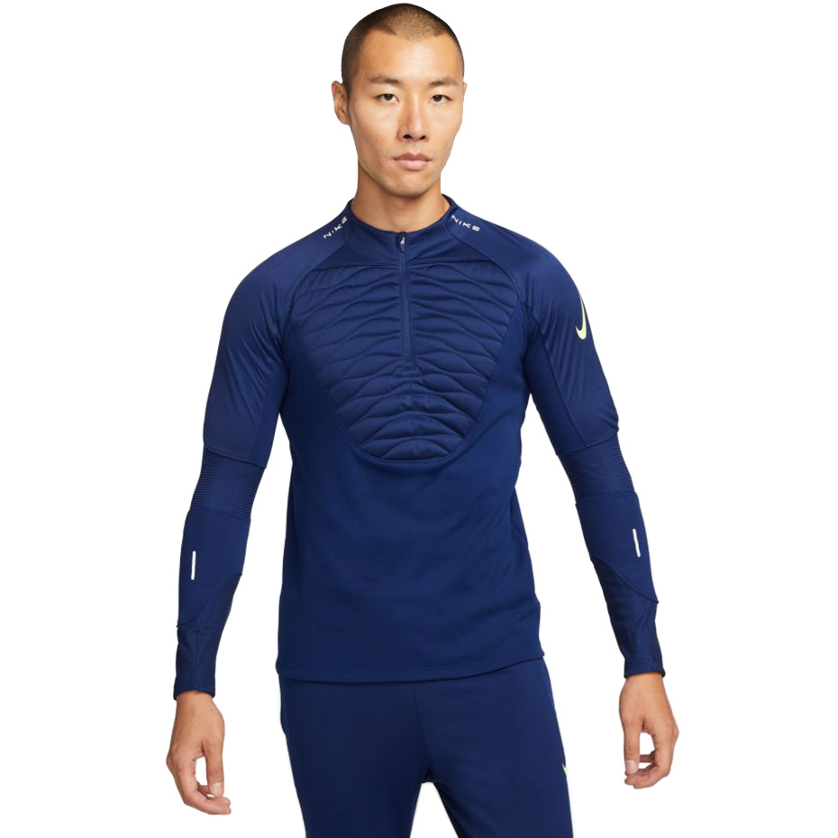 Bluza de trening Nike NK Therma-Fit Strike Drill Top iarna Warrior bleumarin DC9156 492 pentru Barbati