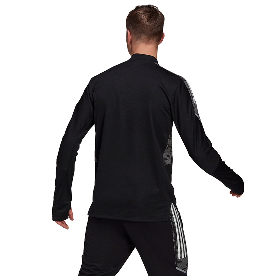 Bluza de trening Tricouri antrenament 
 Adidas Condivo 21 Primeblue negru GH7157 pentru Barbati