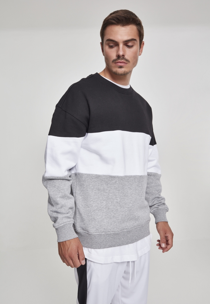 Bluza larga oversize trei culori negru alb Urban Classics gri