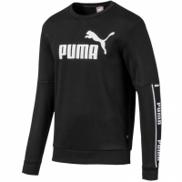 Bluza sport Puma Amplified Crew FL negru 580429 01 pentru Barbati