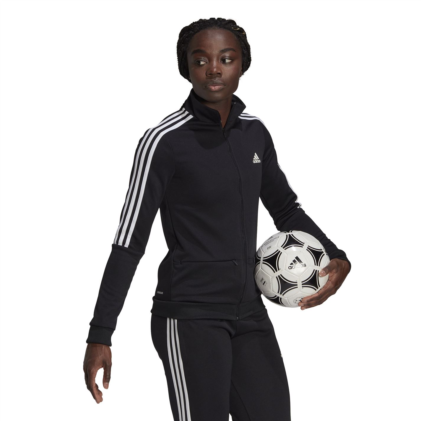 Bluze trening adidas fotbal Sereno pentru femei negru alb