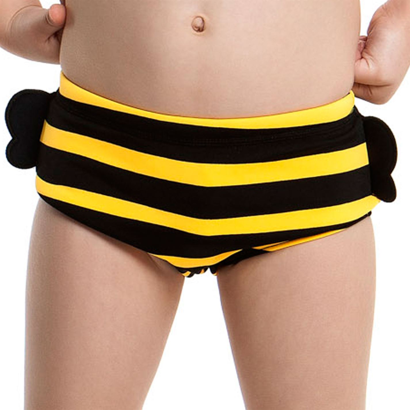 Boxeri Funky Swimwear pentru Bebelusi negru galben
