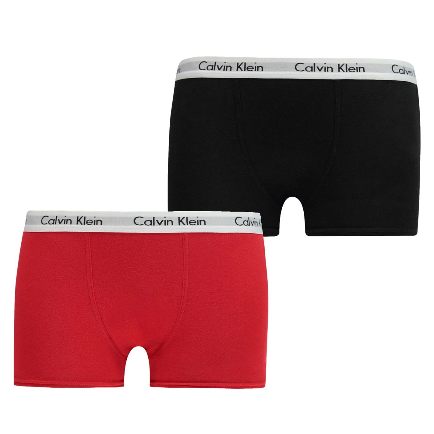 Boxeri Set 2 Calvin Klein negru rosu