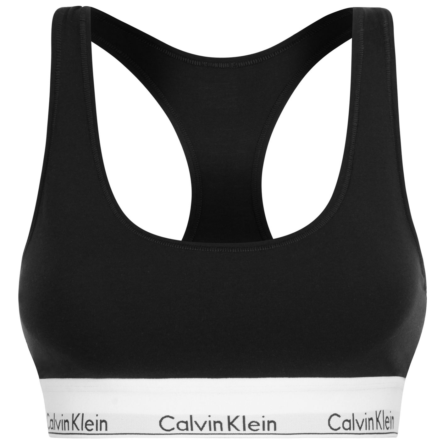 Bustiera Calvin Klein Modern bumbac Logo negru