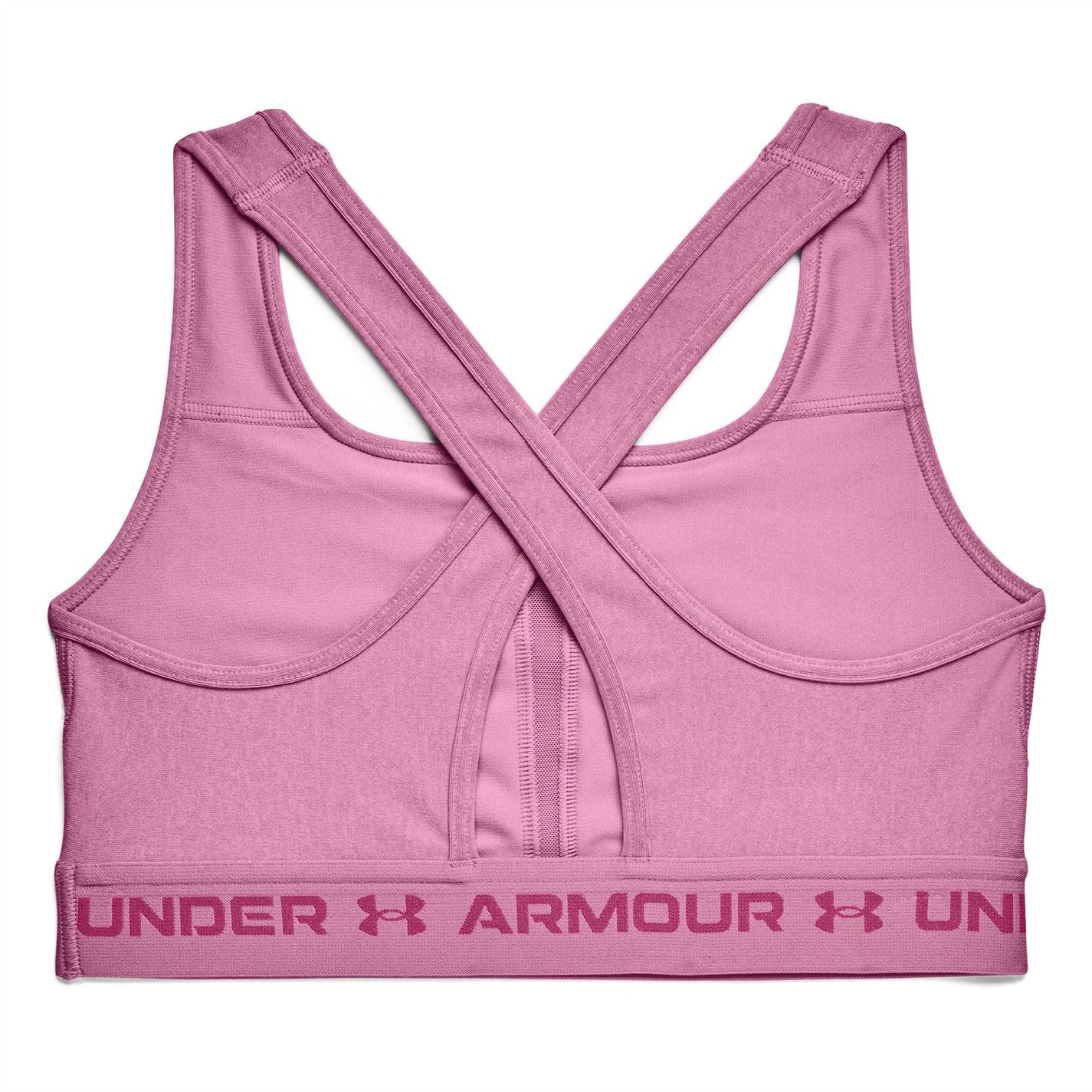 Bustiera sport Under Armour Crossback Mid Heather pentru femei roz