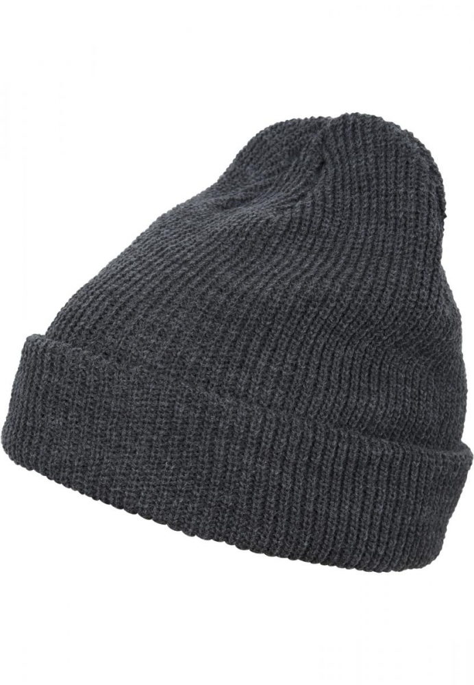 Caciula Beanie Long tricot gri inchis Flexfit