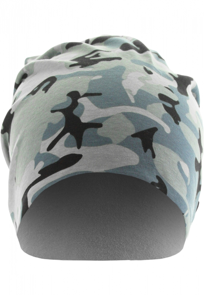 Caciula Beanie Printed Jersey gri camuflaj MasterDis carbune