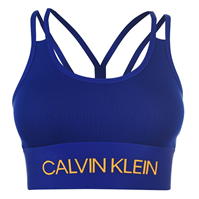 Calvin Klein Performance Light Support Bra albastru inchis