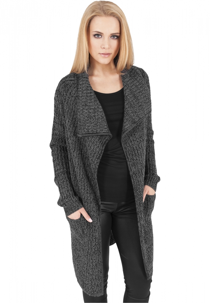 Cardigan dama tricotat gri carbune Urban Classics