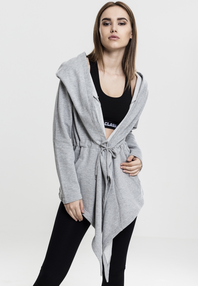 Cardigan sport asimetric pentru Femei gri Urban Classics