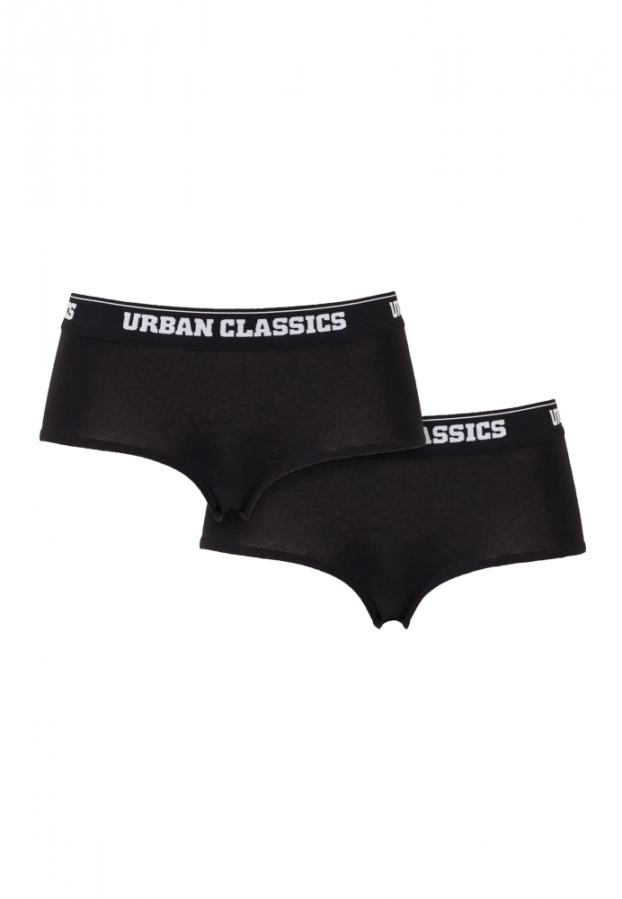 Set de 2 Chiloti cu logo pentru Femei negru Urban Classics