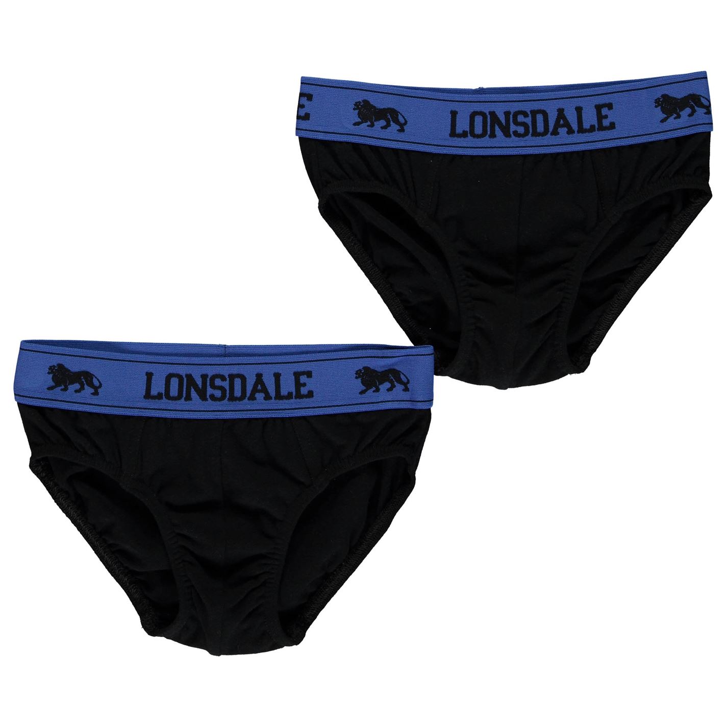 Chiloti Set 2 Lonsdale pentru baietei negru albastru