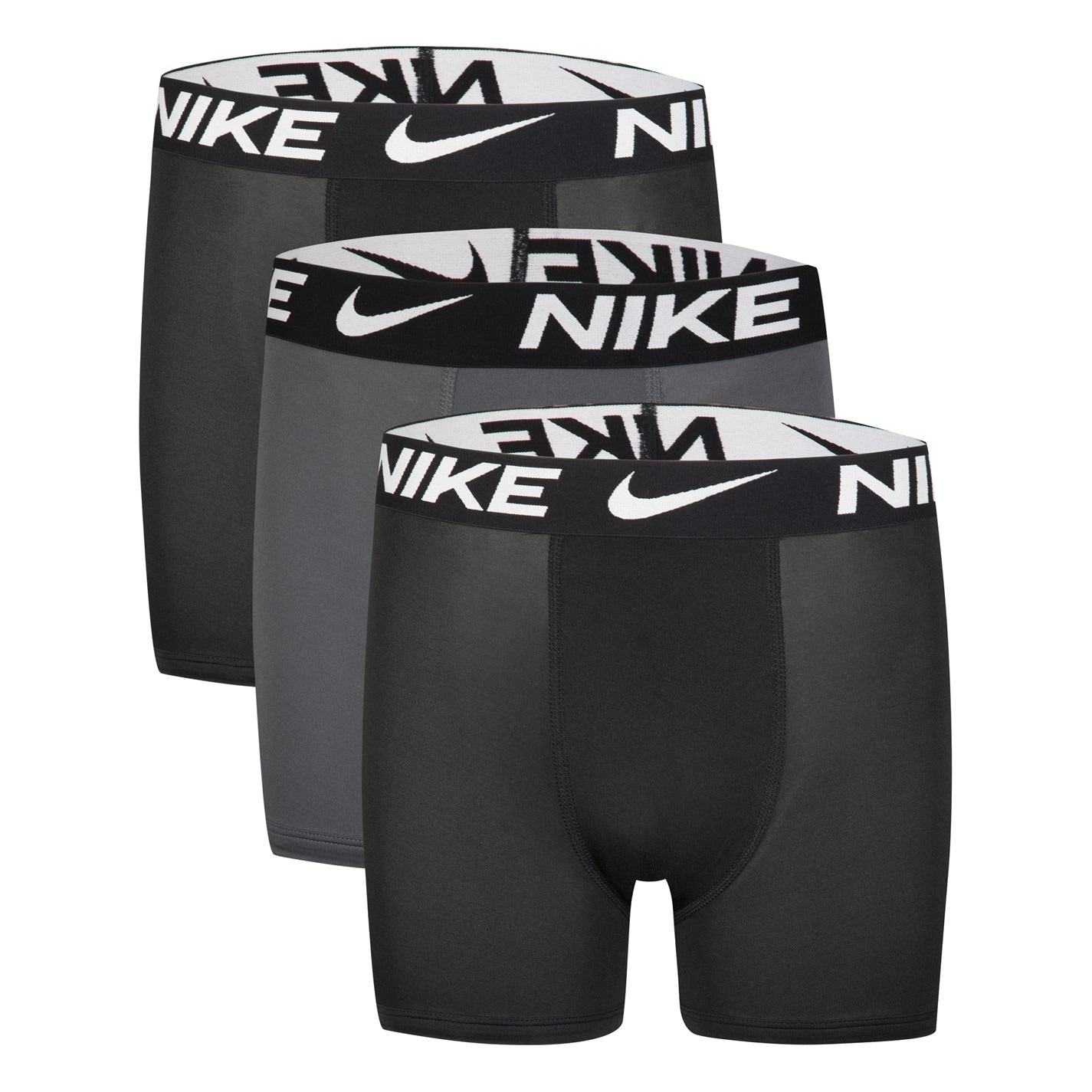 Chiloti Set de 3 Nike Micro s pentru baietei negru gri