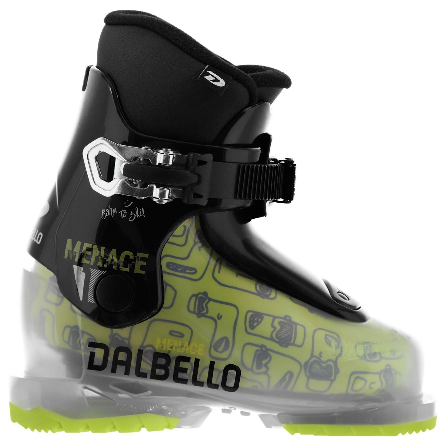 Clapari ski Dalbello Menace 1 pentru Copii trans negru