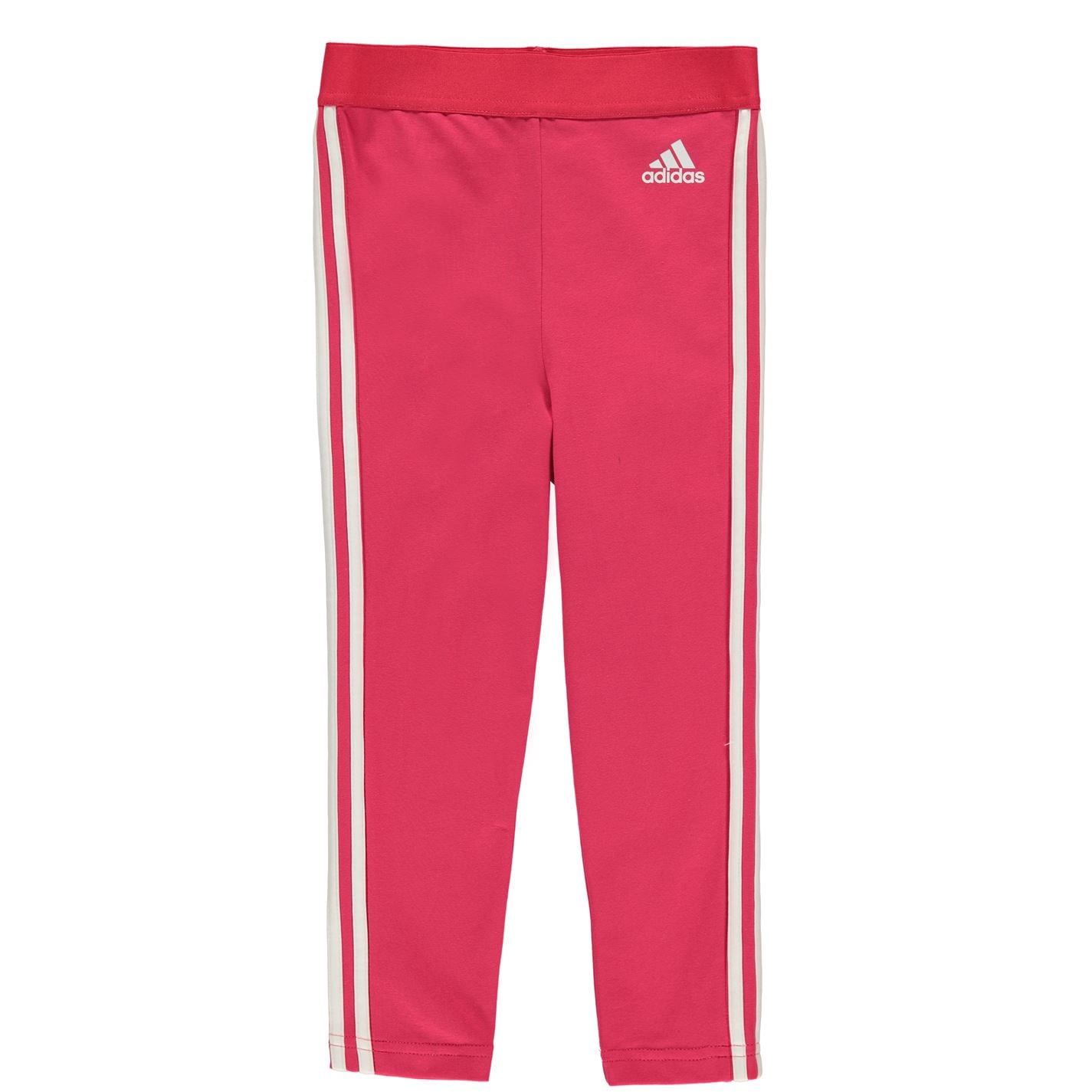 Colanti adidas 3 Stripes pentru fete roz alb